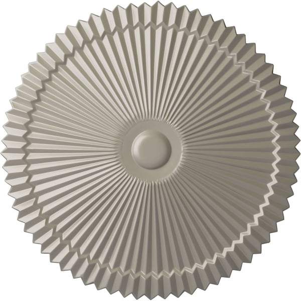 Ekena Millwork Shakuras Ceiling Medallion (Fits Canopies up to 5"), Hand-Painted Pearl White, 24"OD x 3"P CM24SHPWS - main